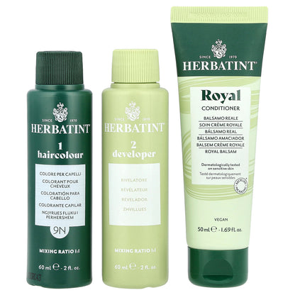 Herbatint, Permanent Haircolor Gel, 9N Honey Blonde, 5.75 fl oz (170 ml)