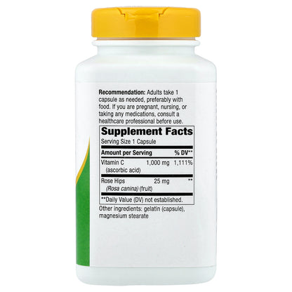 Nature's Way, Vitamin C with Rose Hips, 250 Capsules