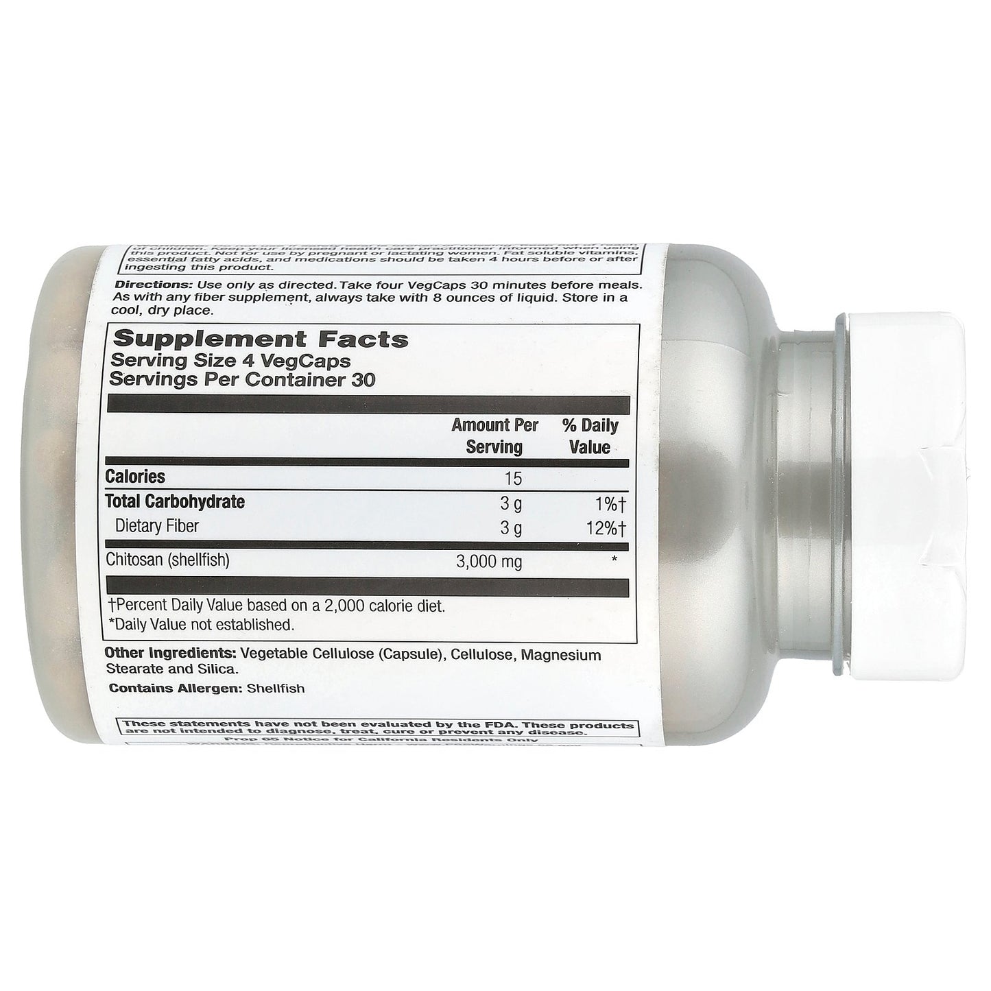 Natural Balance, Super Chitosan 3000, 120 VegCaps (750 mg per Capsule)