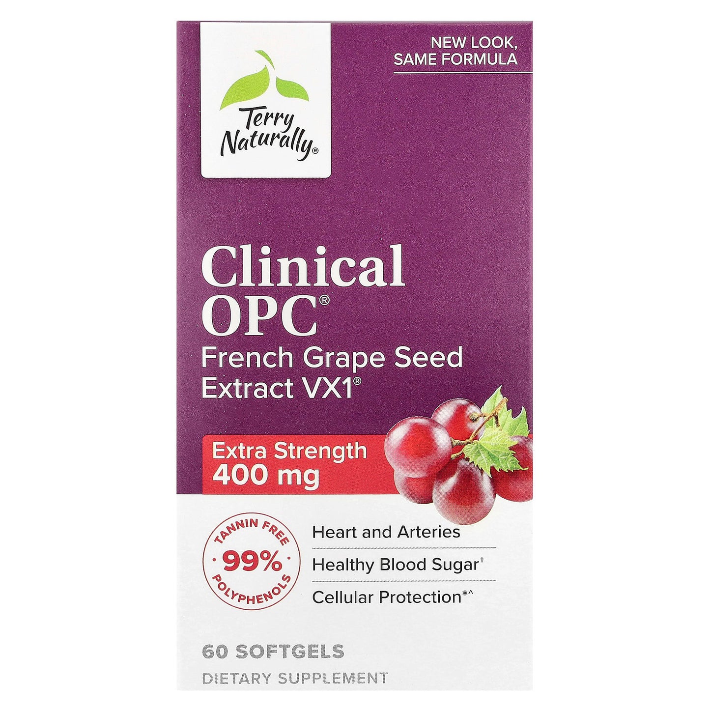 Terry Naturally, Clinical OPC®, 400 mg, 60 Softgels