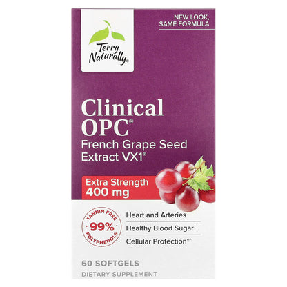 Terry Naturally, Clinical OPC®, 400 mg, 60 Softgels