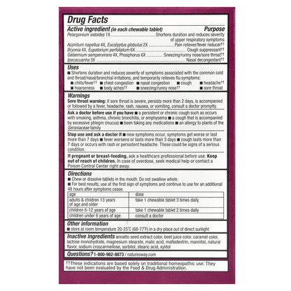 Nature's Way, Umcka, Cold + Flu Relief Chewables, Ages 6+, Berry, 20 Tablets