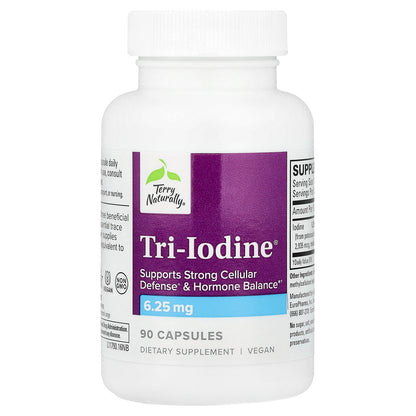 Terry Naturally, Tri-Iodine®, 6.25 mg , 90 Capsules
