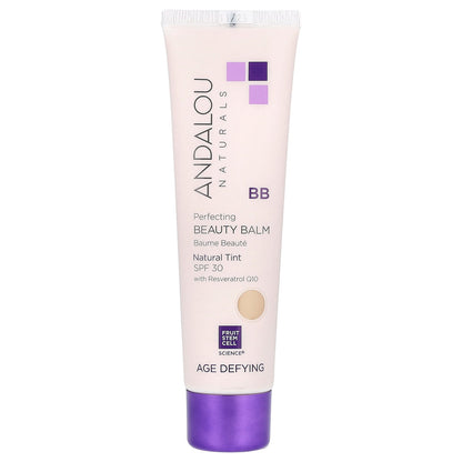 Andalou Naturals, Perfecting BB Beauty Balm, SPF 30, Natural Tint, 2 fl oz (58 ml)