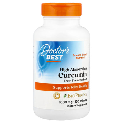 Doctor's Best, High Absorption Curcumin, 120 Tablets