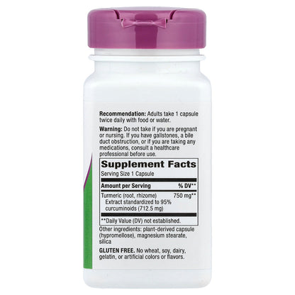 Nature's Way, Turmeric, Max Potency, 750 mg, 60 Vegan Capsules