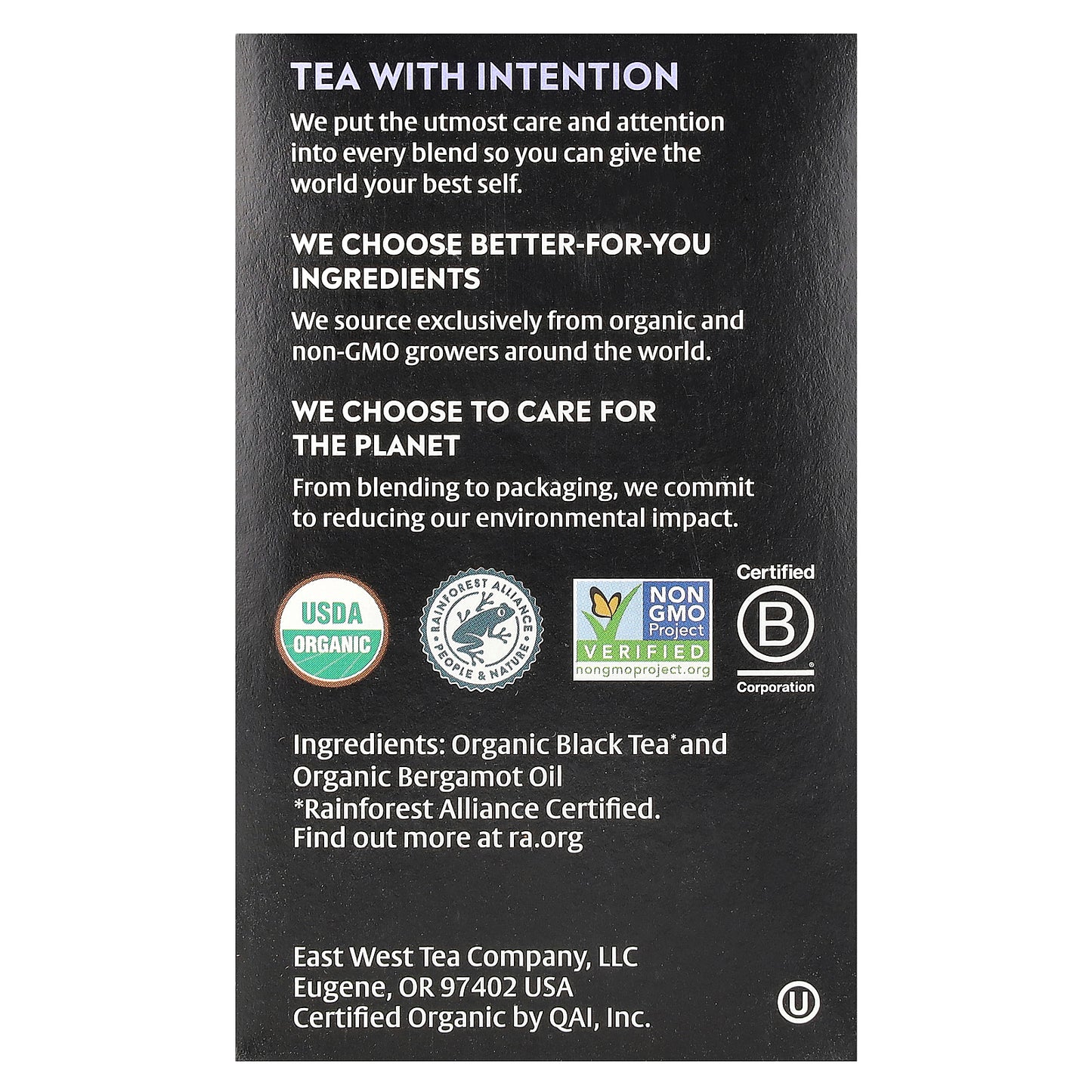 Choice Organics, Black Tea, Earl Grey, 16 Tea Bags, 1.12 oz (32 g)
