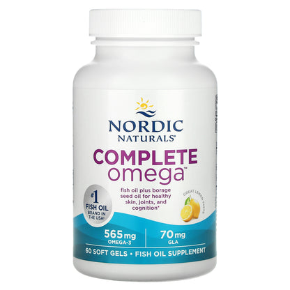 Nordic Naturals, Complete Omega, Lemon, 60 Soft Gels