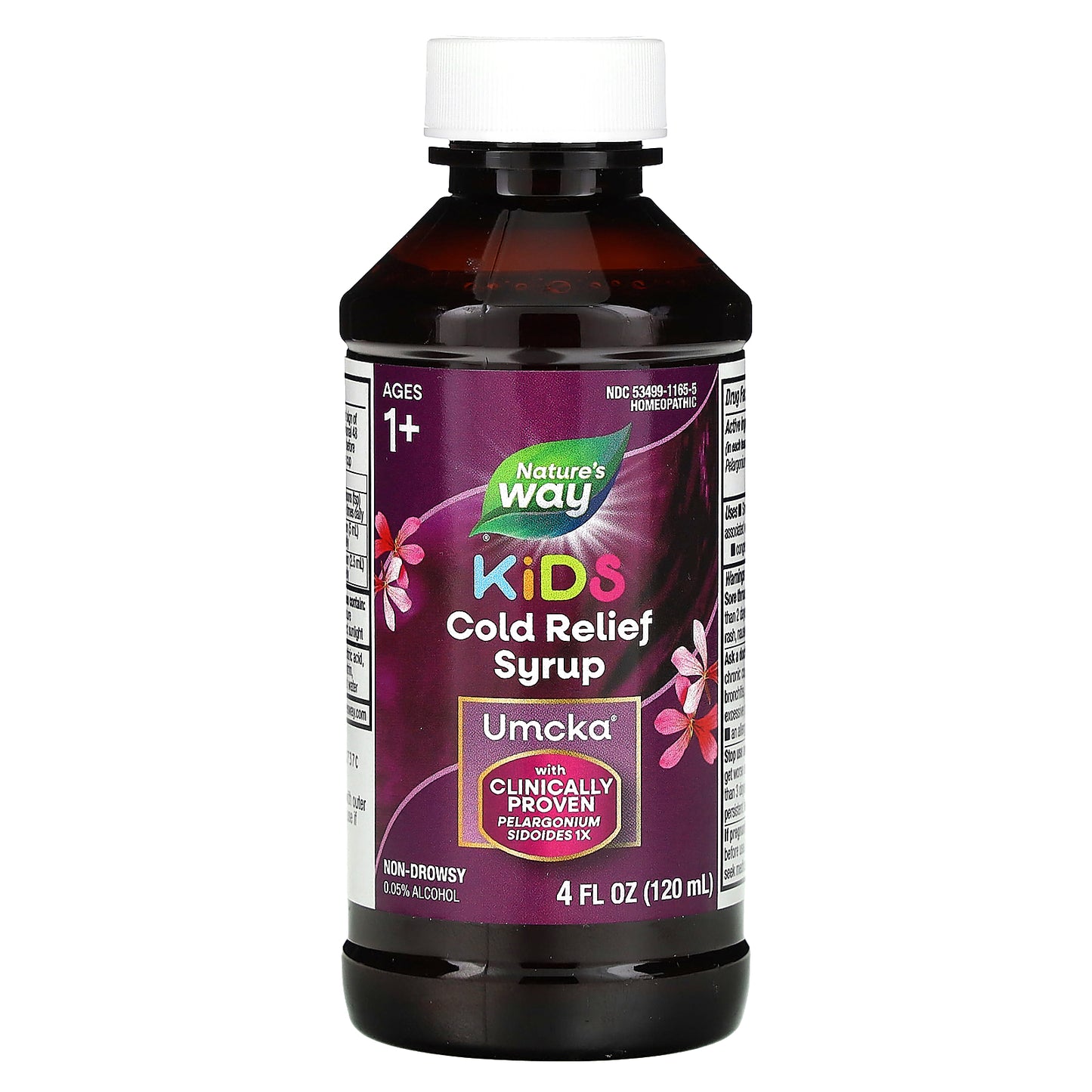 Nature's Way, Umcka, Kids Cold Relief Syrup, Ages 1+, Cherry , 4 fl oz (120 ml)
