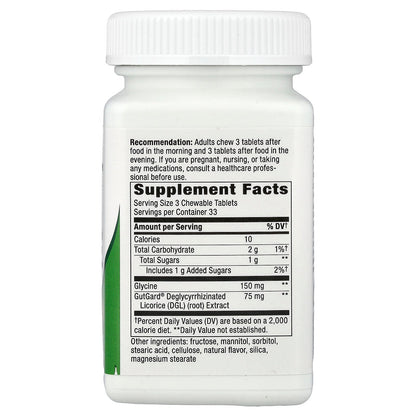 Nature's Way, DGL, Licorice, 100 Chewable Tablets