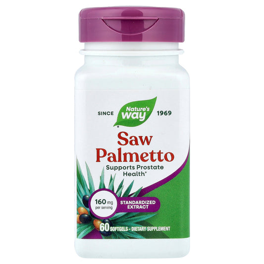 Nature's Way, Saw Palmetto, 160 mg, 60 Softgels