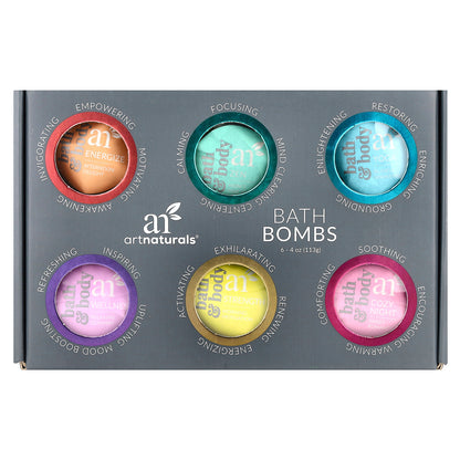 artnaturals, Bath Bombs, 6 Bombs, 4 oz (113 g) Each