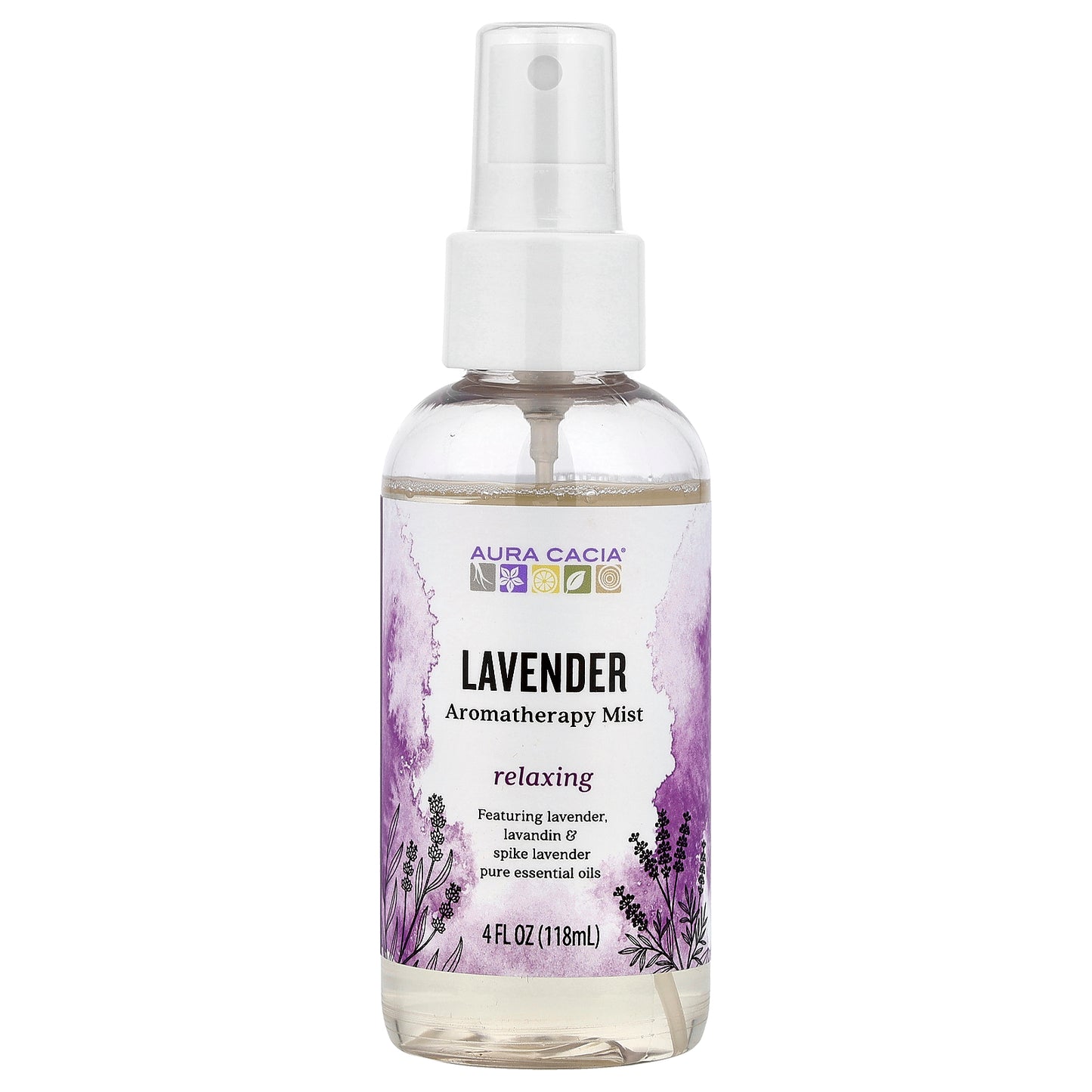 Aura Cacia, Aromatherapy Mist, Lavender, 4 fl oz (118 ml)