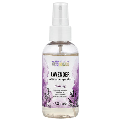 Aura Cacia, Aromatherapy Mist, Lavender, 4 fl oz (118 ml)