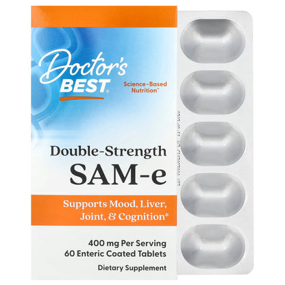 Doctor's Best, SAM-e, 400 mg, 60 Enteric Coated Tablets