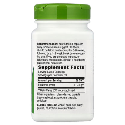 Nature's Way, Siberian Eleuthero Root, 100 Vegan Capsules (425 mg per Capsule)