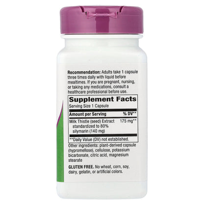 Nature's Way, Thisilyn®, Milk Thistle Extract, 100 Vegan Capsules (175 mg per Capsule)