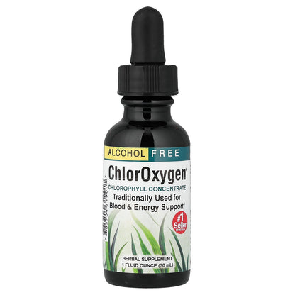 Herbs Etc., ChlorOxygen®, Chlorophyll Concentrate, Alcohol Free, 1 fl oz (30 ml)