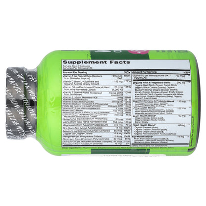 NATURELO, Whole Food Complete Multivitamin, For Women 50+, 120 Vegetarian Capsules