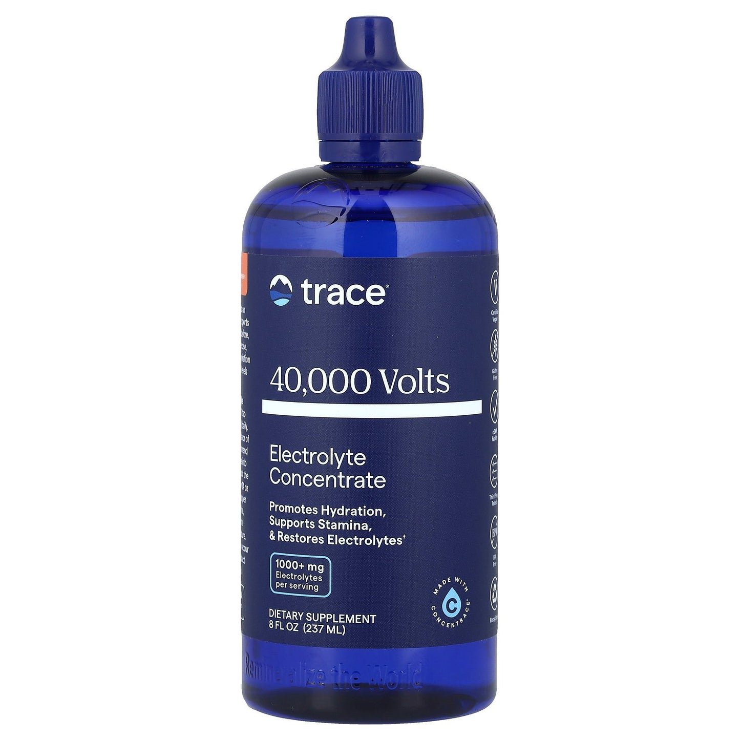 Trace, 40,000 Volts, Electrolyte Concentrate, 8 fl oz (237 ml)