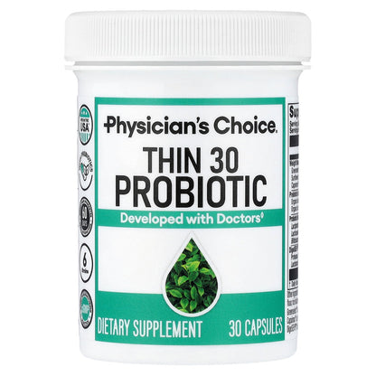 Physician's Choice, Thin 30 Probiotic, 30 Capsules