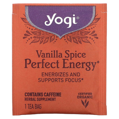 Yogi Tea, Perfect Energy, Vanilla Spice, 16 Tea Bags, 1.12 oz (32 g)