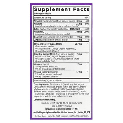 New Chapter, Fermented Iron Complex, 60 Vegetarian Tablets