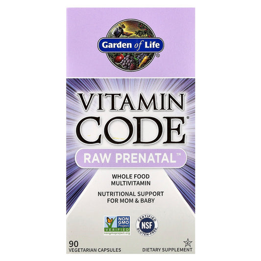 Garden of Life, Vitamin Code®, RAW Prenatal™, 90 Vegetarian Capsules