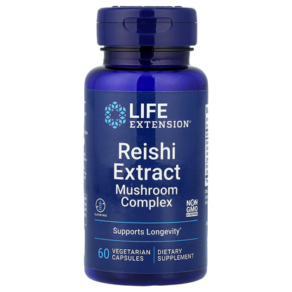 Life Extension, Reishi Extract Mushroom Complex, 60 Vegetarian Capsules
