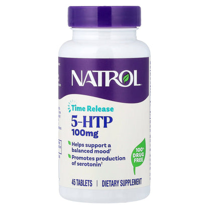 Natrol, 5-HTP, Time Release, 45 Tablets