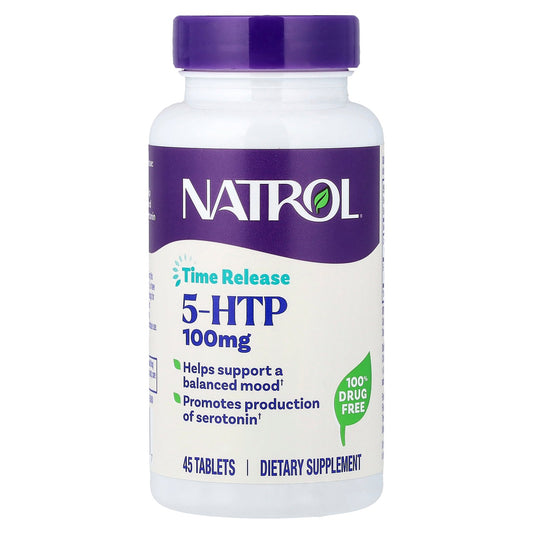 Natrol, 5-HTP, Time Release, 45 Tablets