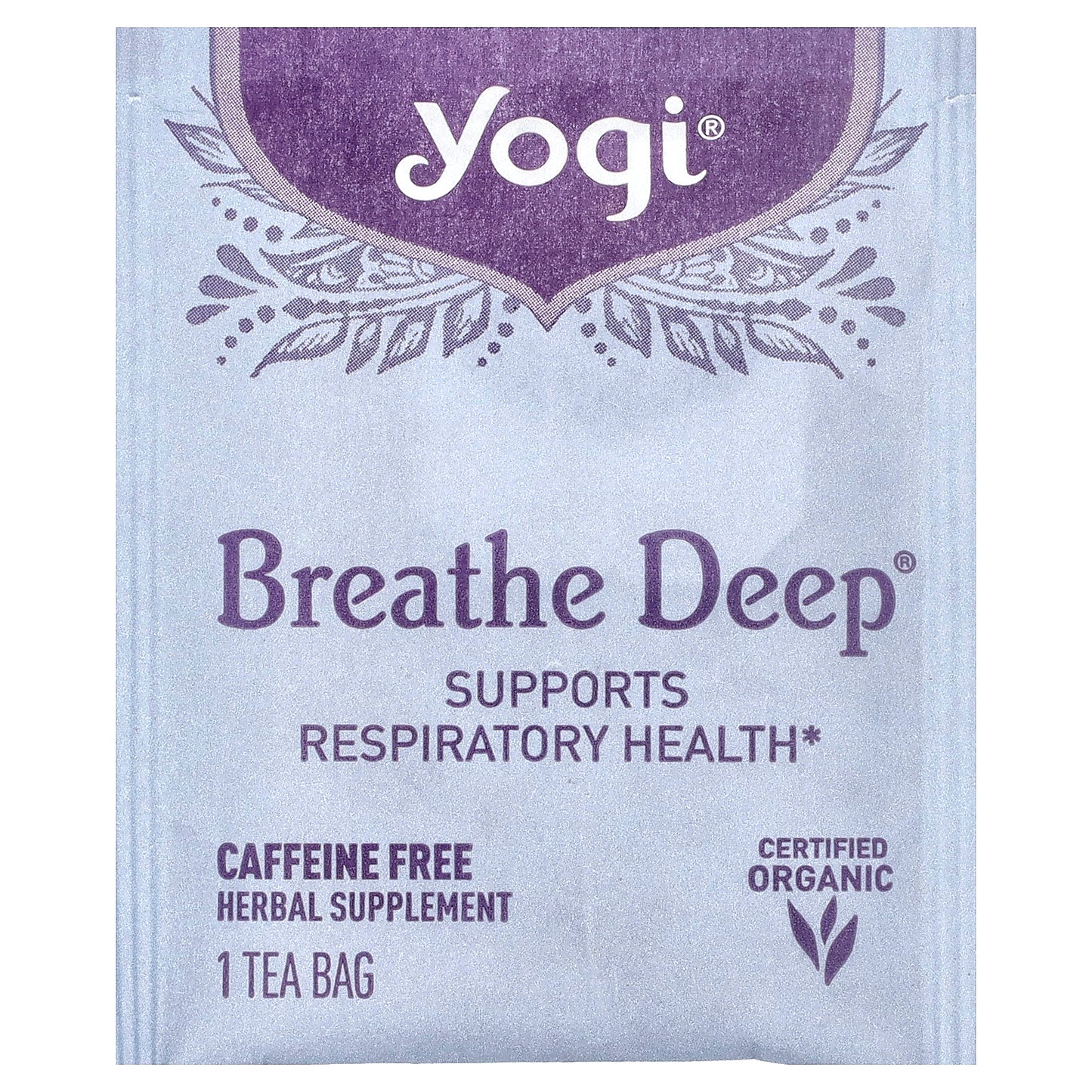 Yogi Tea, Breathe Deep®, Caffeine Free, 16 Tea Bags, 1.12 oz (32 g)