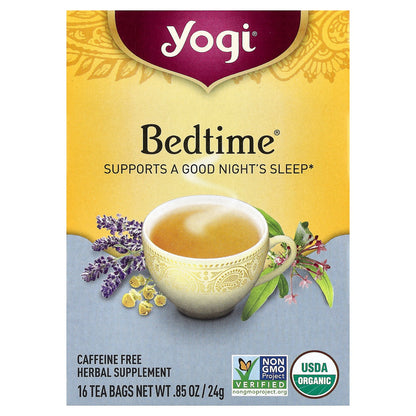Yogi Tea, Bedtime®, Caffeine Free, 16 Tea Bags, 0.85 oz (24 g)