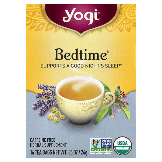 Yogi Tea, Bedtime®, Caffeine Free, 16 Tea Bags, 0.85 oz (24 g)
