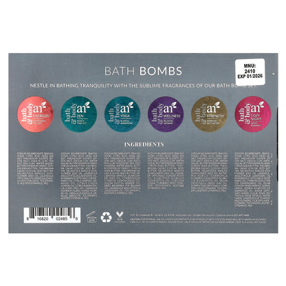 artnaturals, Bath Bombs, 6 Bombs, 4 oz (113 g) Each
