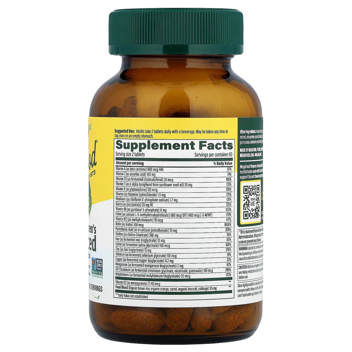 MegaFood, Women's Advanced Multivitamin, 120 Tablets