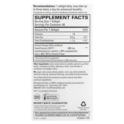 Terry Naturally, Clinical OPC®, 400 mg, 60 Softgels