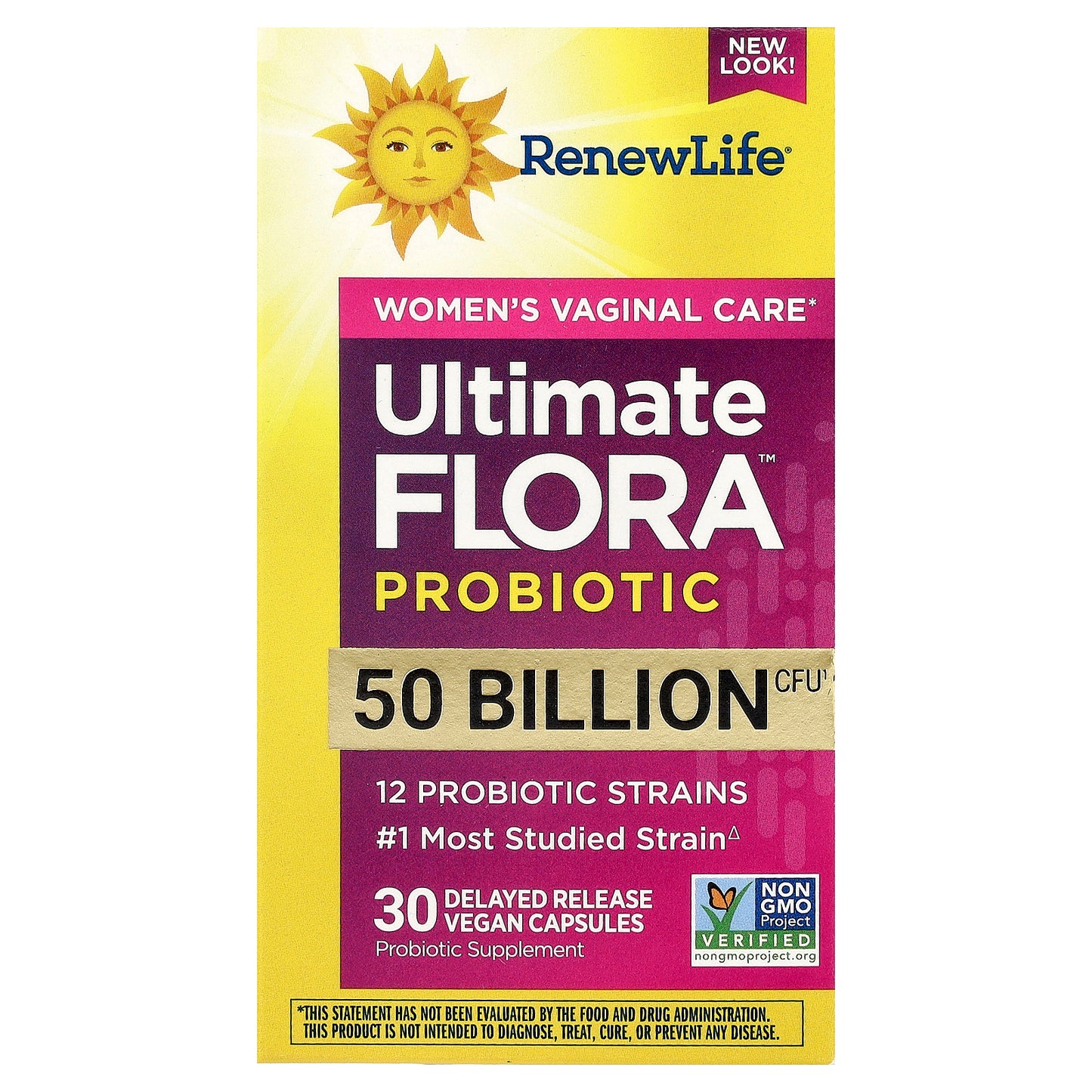 Renew Life, Ultimate Flora™ Probiotic, 30 Delayed Release Vegan Capsules