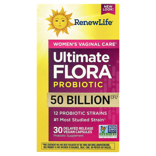 Renew Life, Ultimate Flora™ Probiotic, 30 Delayed Release Vegan Capsules