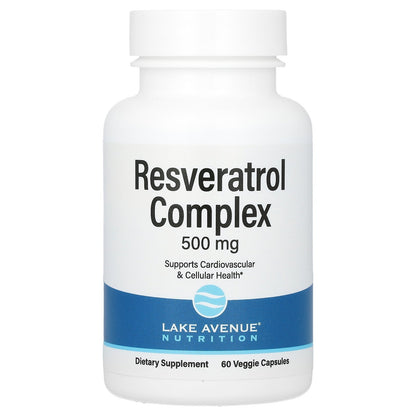 Lake Avenue Nutrition, Resveratrol Complex, 500 mg, 60 Veggie Capsules