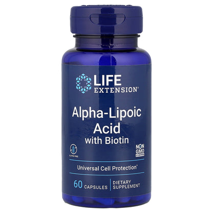 Life Extension, Alpha-Lipoic Acid with Biotin, 60 Capsules