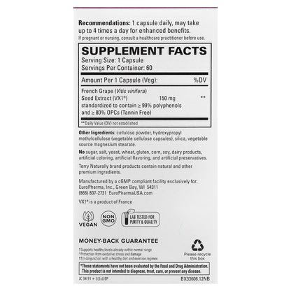 Terry Naturally, Clinical OPC®, 150 mg, 60 Capsules