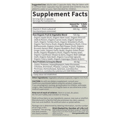 Garden of Life, Vitamin Code®, RAW Vitamin C™, 120 Vegan Capsules