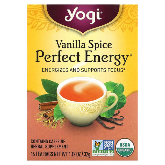 Yogi Tea, Perfect Energy, Vanilla Spice, 16 Tea Bags, 1.12 oz (32 g)