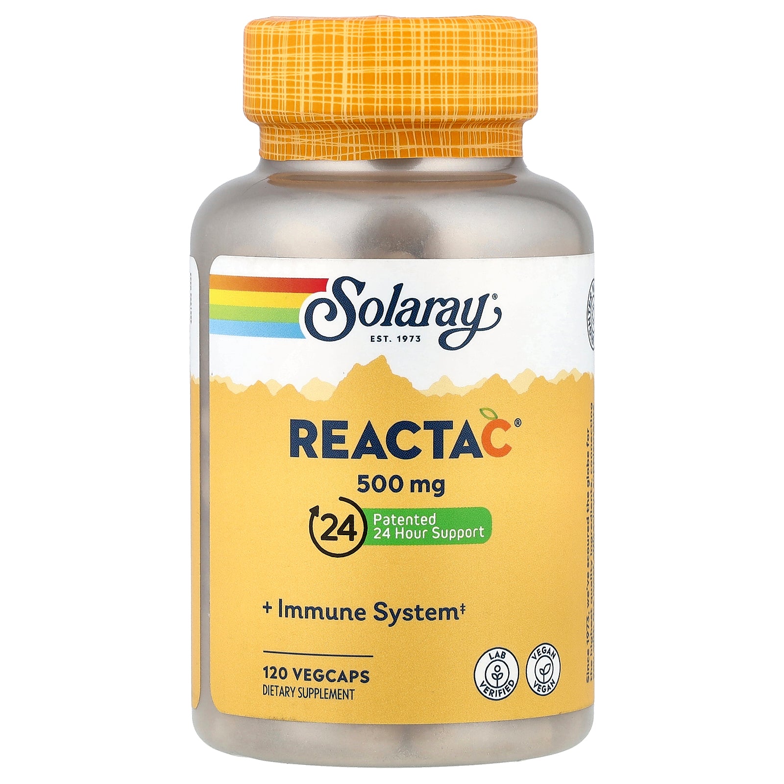 Solaray, Reacta-C®, 500 mg, 120 VegCaps