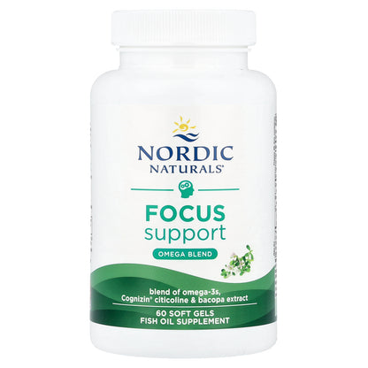 Nordic Naturals, Focus Support, Omega Blend, 60 Soft Gels