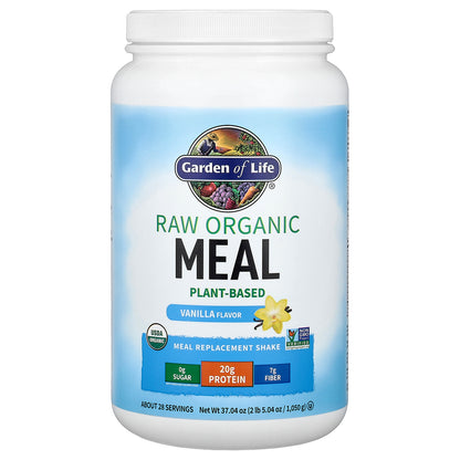 Garden of Life, RAW Organic Meal Replacement Shake, Vanilla, 37.04 oz (1,050 g)