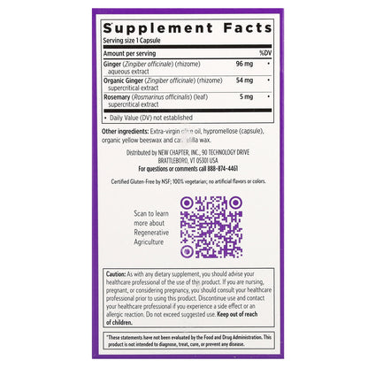 New Chapter, Ginger Force™, 60 Vegetarian Capsules