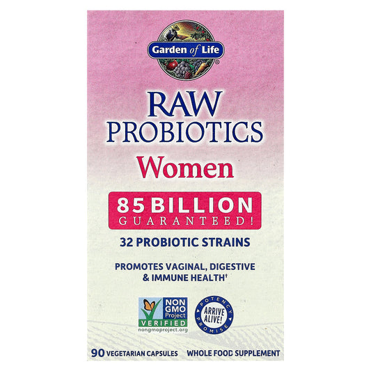 Garden of Life, RAW Probiotics, Women, 85 Billion, 90 Vegetarian Capsules