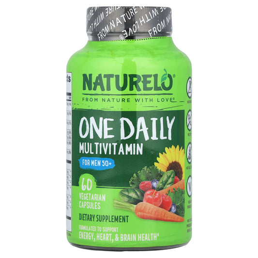 NATURELO, One Daily Multivitamin For Men 50+, 60 Vegetarian Capsules